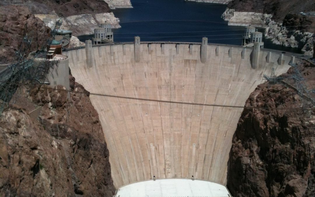 Hoover Dam from new US 93Bridge