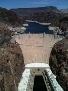 Hoover Dam from new US 93 Bridge